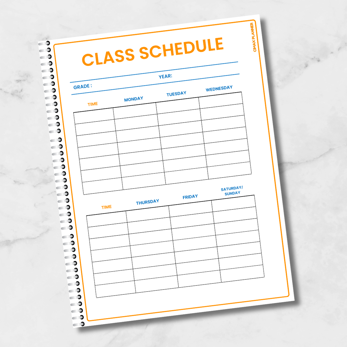 CIMAX High School Academic Planner (Special Offer - Limited Time)